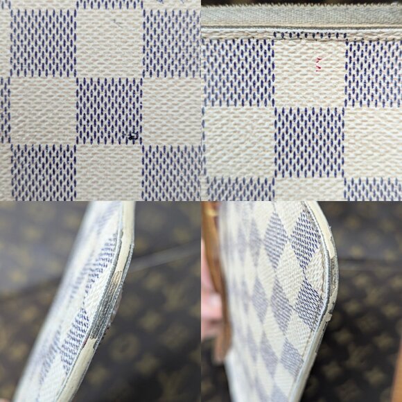LOUIS VUITTON Damier Azur Neverfull Pouch - Picture 10 of 15